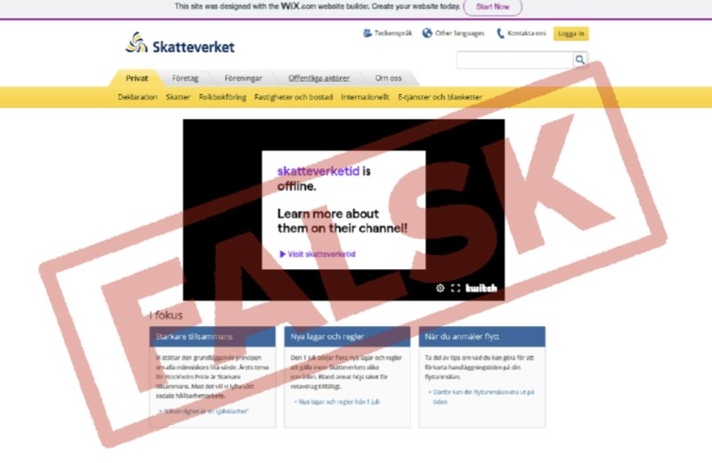 Foto: Skärmavbild Skatteverket.se Foto: Skärmavbild Skatteverket.se